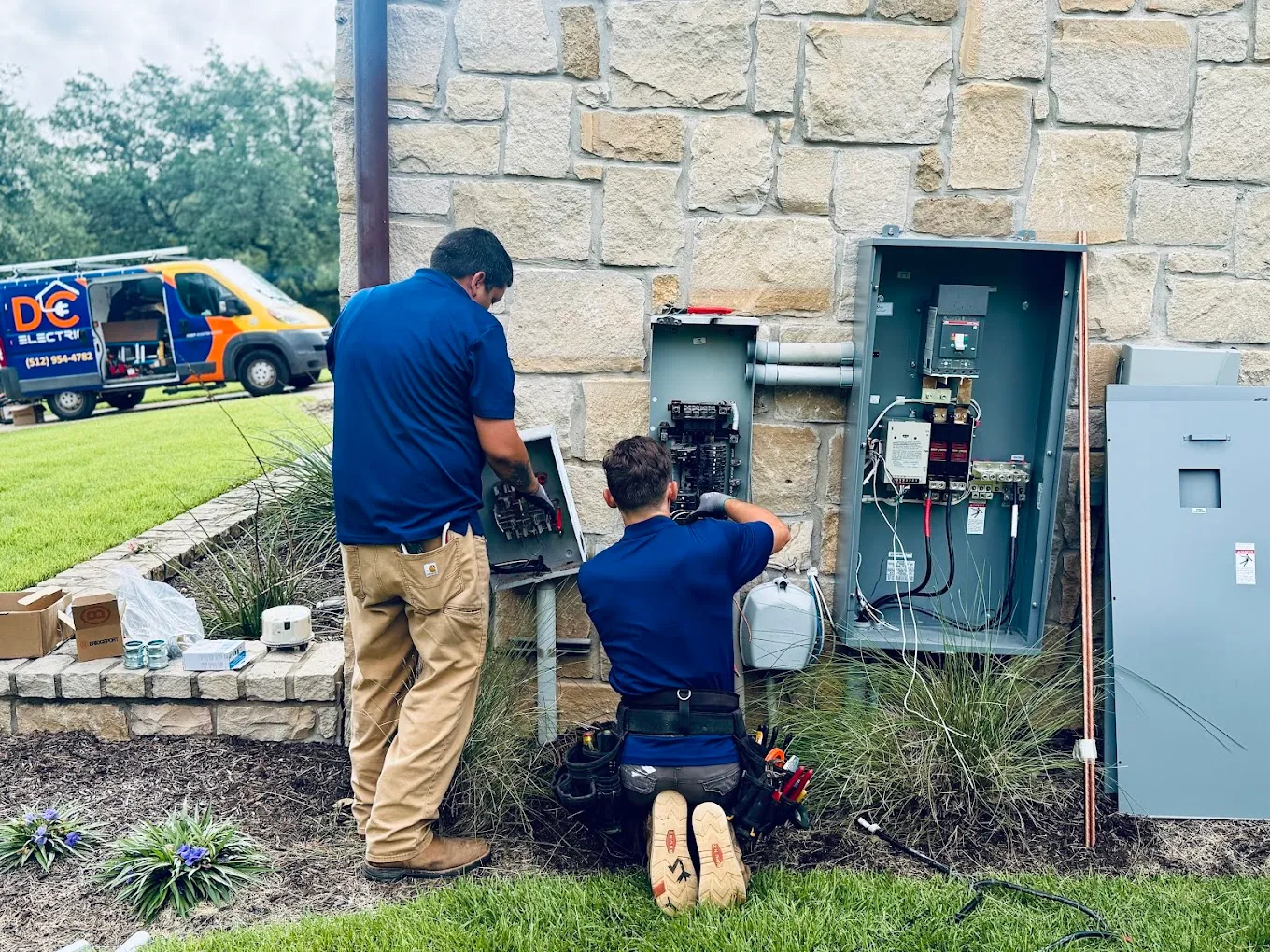 Crew on the job