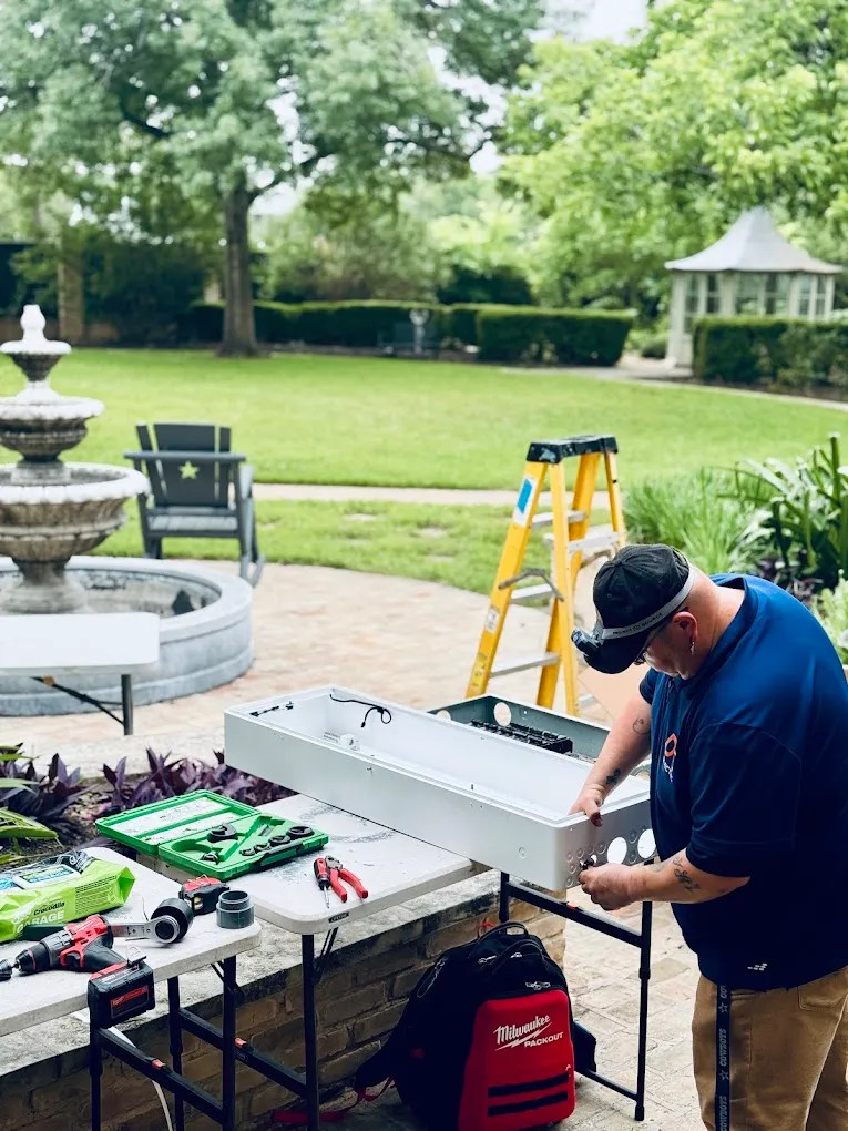 Jose preparing a SPAN panel